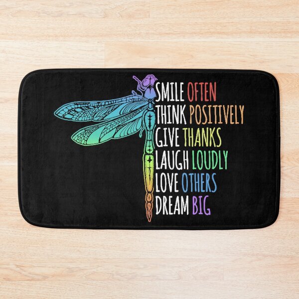 Item preview, Smile Often Think Positively Give Thanks Laugh Loudly Love Others Dream Big designed and sold by TheRV20.
