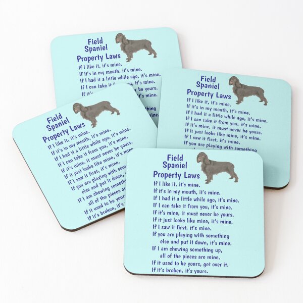 Item preview, Field Spaniel - property laws  designed and sold by thepetcellar.