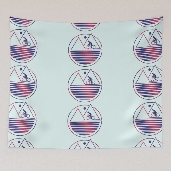 Item preview, Purple Pink Sunset Mountain Ride Black designed and sold by RabeDesigns.
