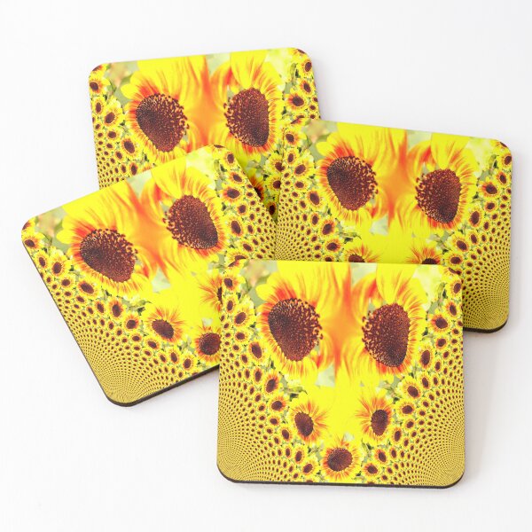 Item preview, Trippy Warped Sunflower Fractal Design designed and sold by Geoff Treagus.