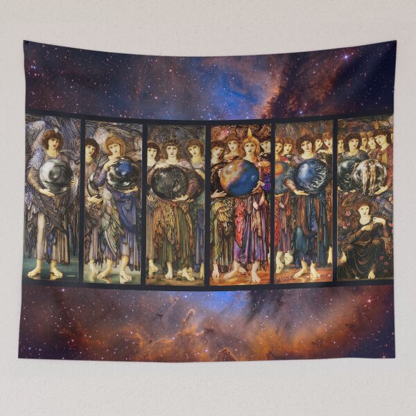Item preview, SIX DAYS OF CREATION ANGELS by Edward Burne Jones, Cosmic Galaxy designed and sold by BulganLumini.