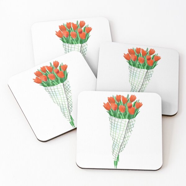 Item preview, A Bouquet of Red Tulips  designed and sold by NinaMilivojevic.