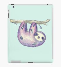 Purple Leaf Sloth iPad Case/Skin