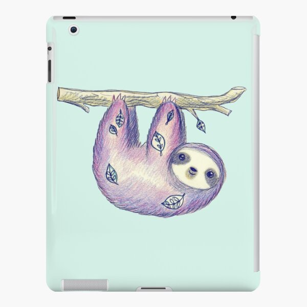 Purple Leaf Sloth iPad Snap Case