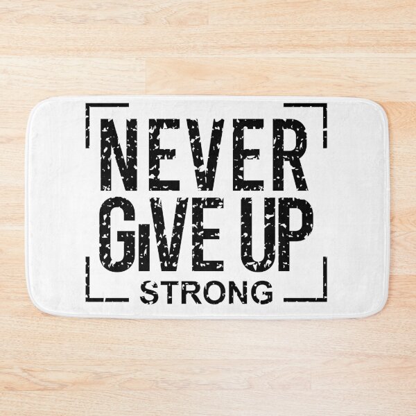 Item preview, Never give up | motivation , inspiration and positive typography in black and white designed and sold by K-Klub.