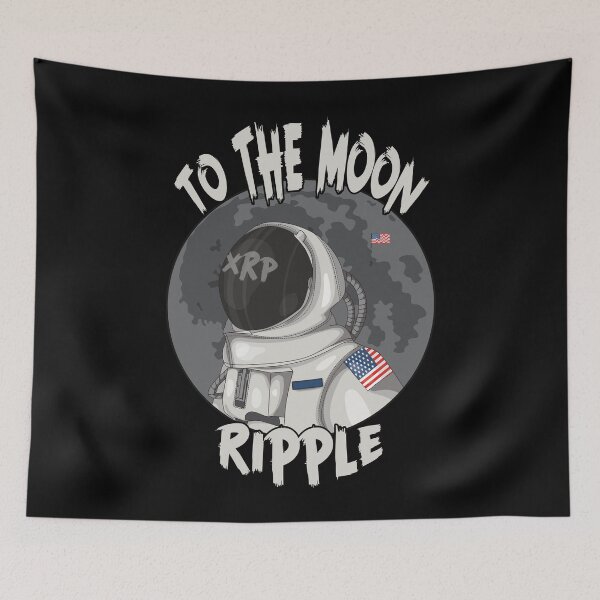 Item preview, XRP Ripple To The Moon Astronaut designed and sold by SoloTravelerSt.