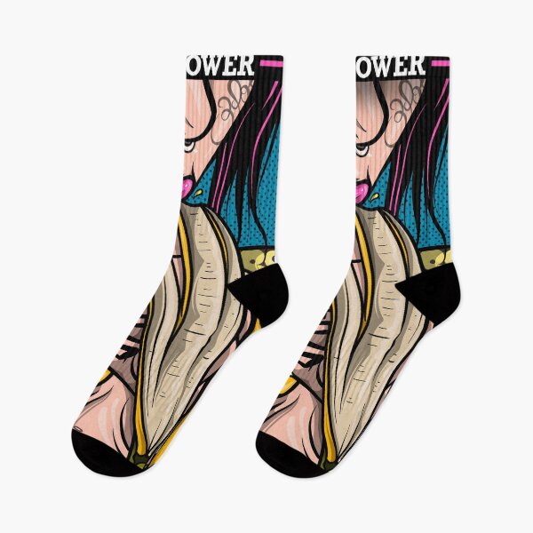 Item preview, Vegan POwaa socks designed and sold by MISTERPOLLO.