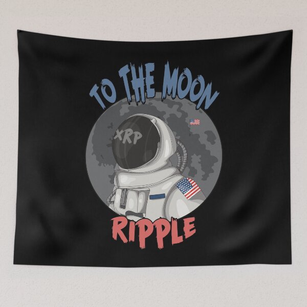 Item preview, XRP Ripple To The Moon Astronaut designed and sold by SoloTravelerSt.