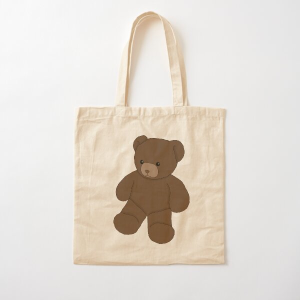 fluffy bear tote bag