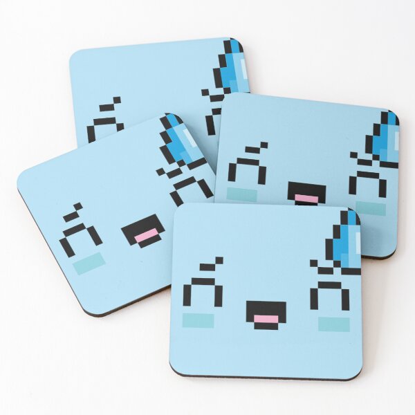 Item preview, Embarrassed blue sweaty smiley emoji designed and sold by Cocodek.