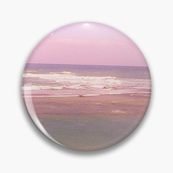 Item preview, Beach scene photograph digitally re-coloured in pink hue designed and sold by mysticmern.