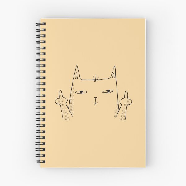 Item preview, Middle Finger Cute Cat designed and sold by AwesomeProject.