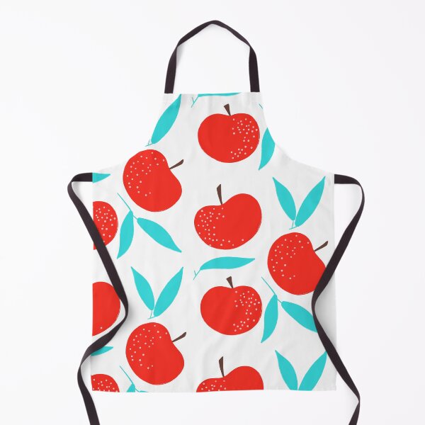 Item preview, Fruits. Apples with pink dots surrounded with turquoise leaves. designed and sold by Anastasia Shelukhina.