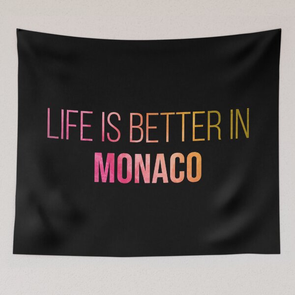 Item preview, Life is better in Monaco in Watercolor designed and sold by XCIV.