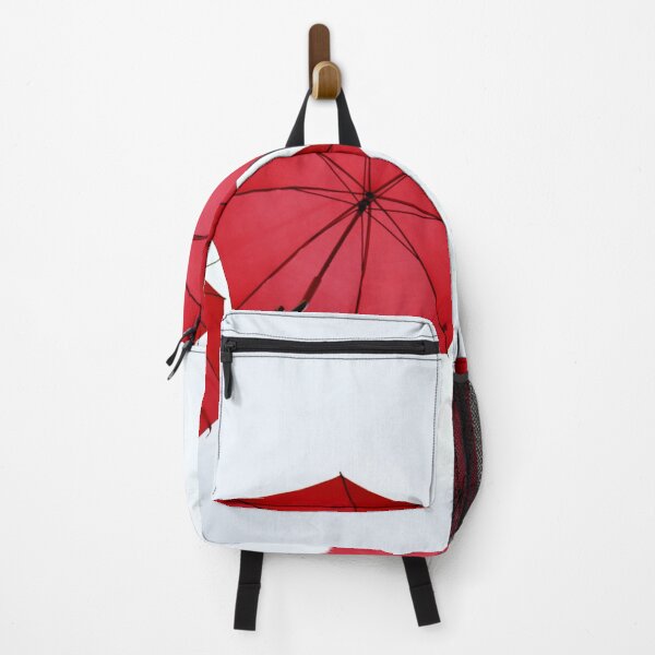 Item preview, Red umbrellas hanging in the air designed and sold by Michaelerch.