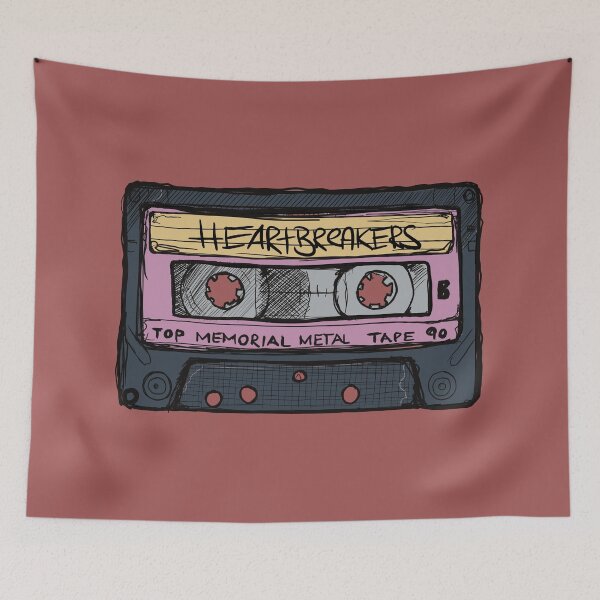 Item preview, Heartbreakers Mix - cassette with the most beautiful love songs from the past designed and sold by emm-j.