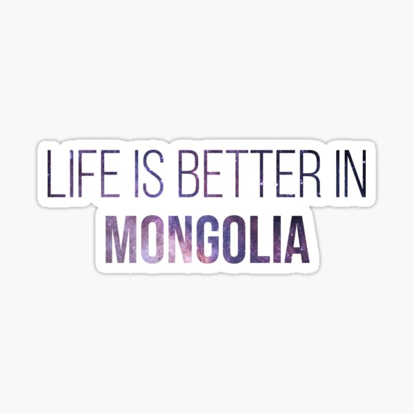 Aperçu de l'œuvre La vie est meilleure en Mongolie créée et vendue par XCIV.