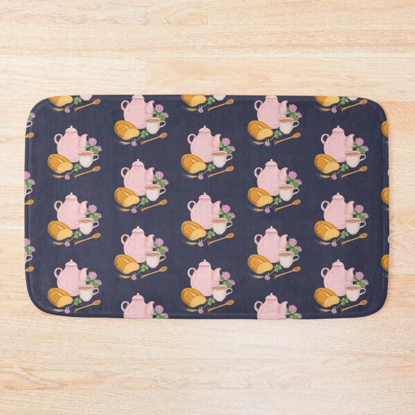 Item preview, Pot of Honey Tea, Bread, Cup and Flowers designed and sold by Alicia Chee.