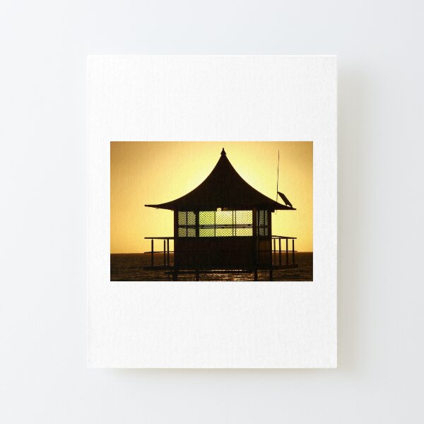 Beach Sunset Canvas Mounted Print
