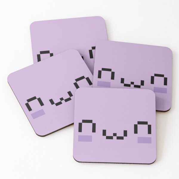 Item preview, Purple blushing smiley emoji designed and sold by Cocodek.