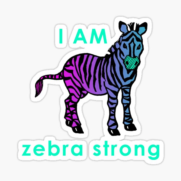 Item preview, I AM zebra strong designed and sold by Nisa Katz.