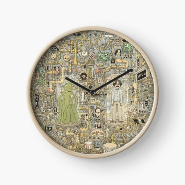 Poulpe et chambre humaine Horloge