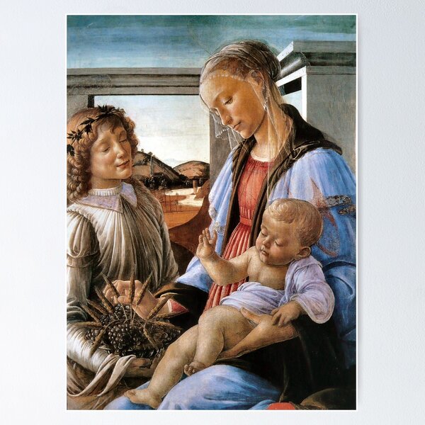Item preview, Madonna and Child With Angel - Botticelli - c1470 designed and sold by CrankyOldDude.