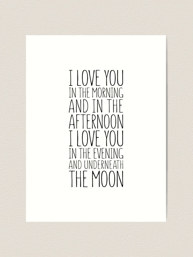 I Love You In The Morning Banner - Cotton Canvas Wall Hanging Sign, Natural Beige, Nursery Or Room Decor Gift - View #12