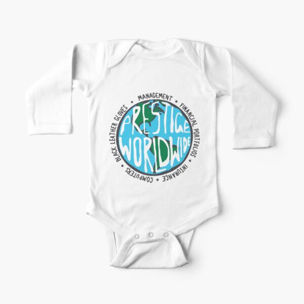 Prestige Worldwide - White Long Sleeve Baby One-Piece