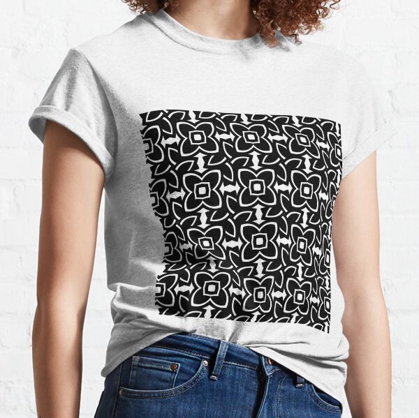 pattern in black and white Classic T-Shirt