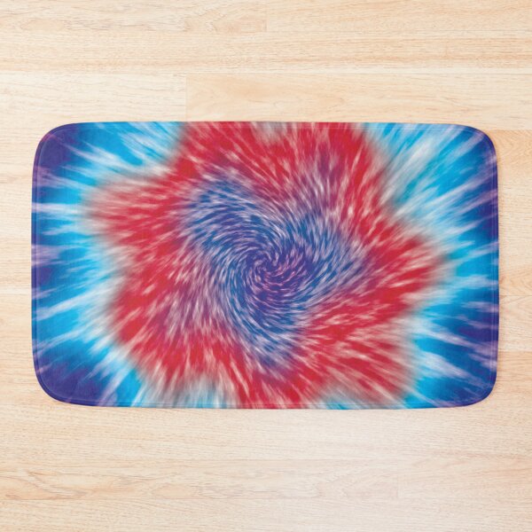 Item preview, Blue, red and white circular tie dye effect designed and sold by Mandala & More.