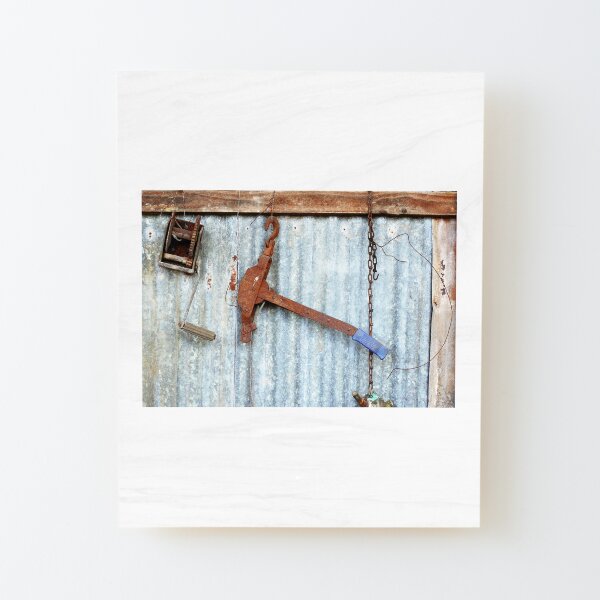 Fence Strainer Wood Mounted Print