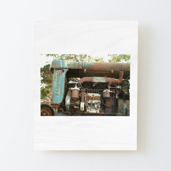 Engine Bay Wood Mounted Print