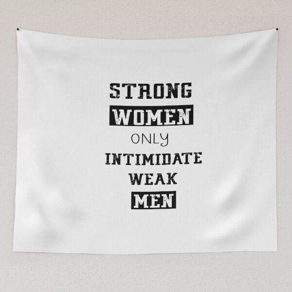 Item preview, Strong WOMEN only Intimidate weak MEN t-shirt  designed and sold by RababE.