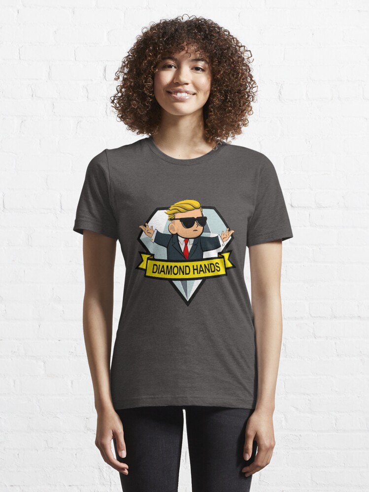 Alternate view of Diamond Hands High Quality Essential T-Shirt