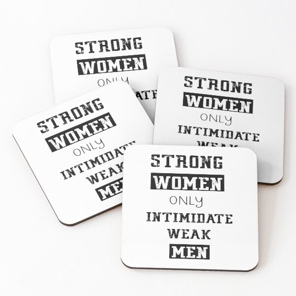 Item preview, Strong WOMEN only Intimidate weak MEN t-shirt  designed and sold by RababE.