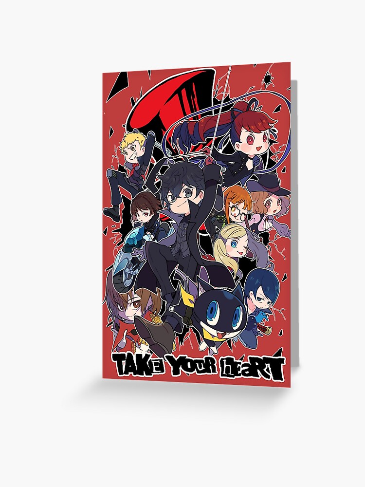 Persona 5 Joker Card Greeting Card by KOSCs