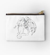 white Zipper Pouch