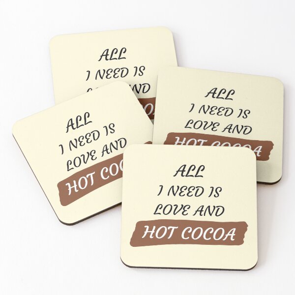 Item preview, All I Need Is Love And Hot Cocoa designed and sold by HeyFellowKids.