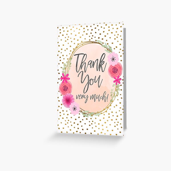 Item preview, Thank You Very Much! designed and sold by Paper Bee Gift Shop.
