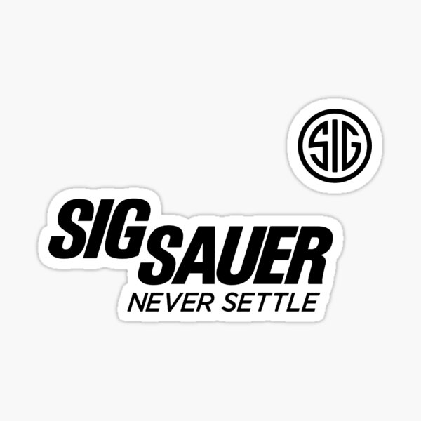 Settle Perfection Stickers Gun Sticker