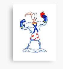 earthworm jim Canvas Print