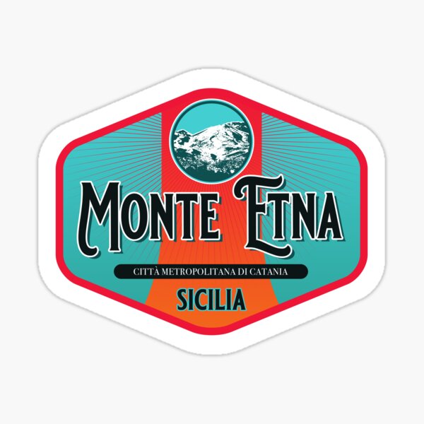 Item preview, Monte Etna Sicilia Italy T-Shirt Sticker designed and sold by ROADTROOPER.