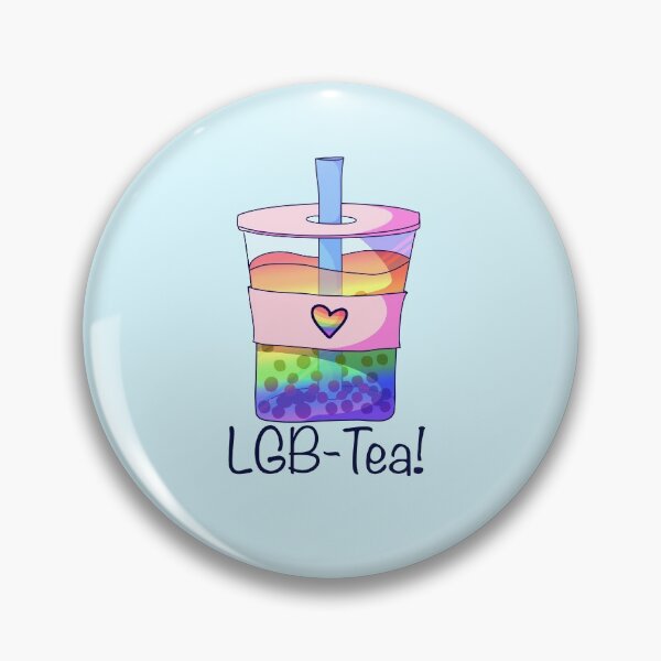 Item preview, "LGB-Tea!" Lgbt bubble tea pun designed and sold by ForTheFrogWar.