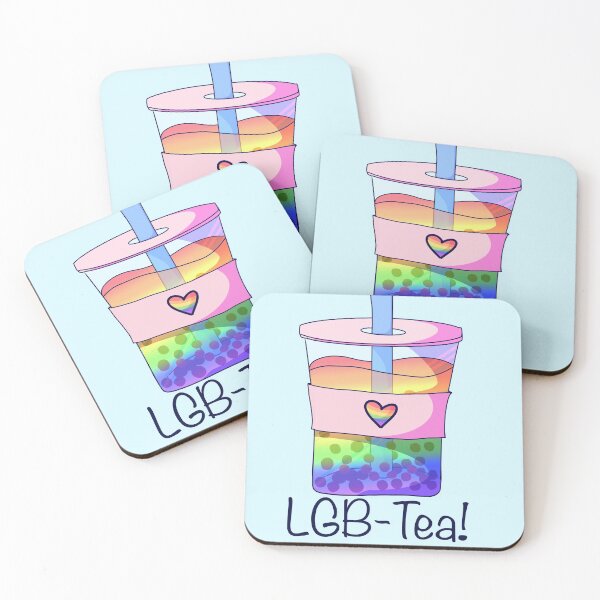 Item preview, "LGB-Tea!" Lgbt bubble tea pun designed and sold by ForTheFrogWar.