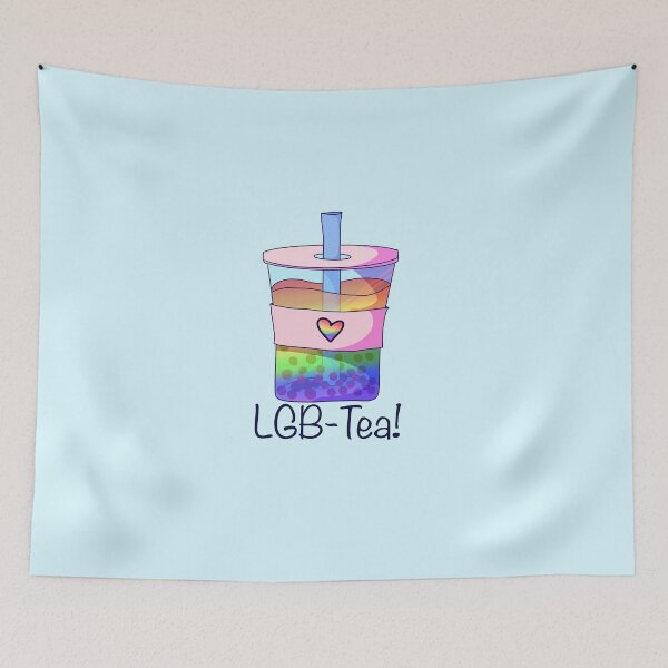 Item preview, "LGB-Tea!" Lgbt bubble tea pun designed and sold by ForTheFrogWar.