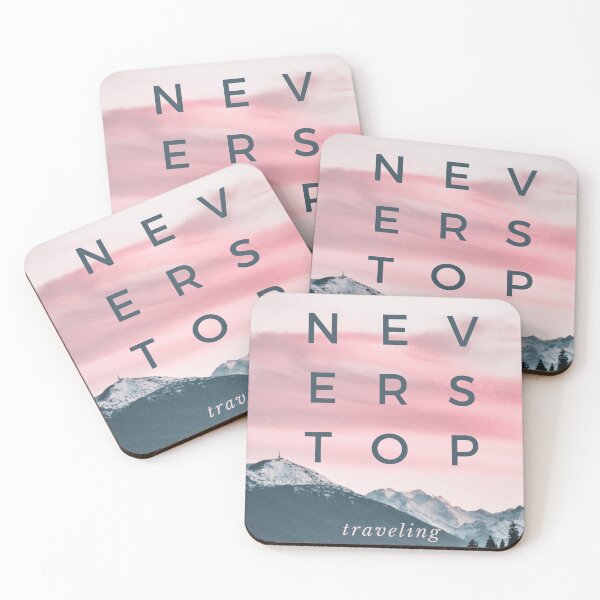Item preview, Never Stop Traveling designed and sold by jonnyglobal.