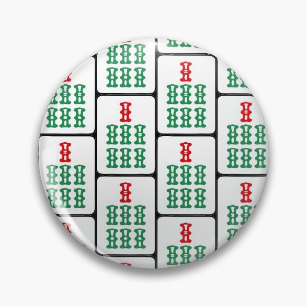 Item preview, Pattern Mahjong Tile 7 Seven Vocan designed and sold by Vocan.