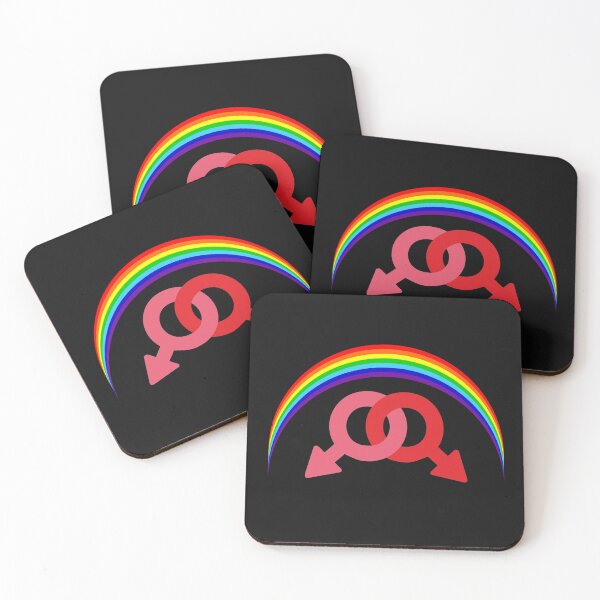 Item preview, LGBTQ Gay Pride with Male Symbols and Rainbow Merch Gifts designed and sold by Teez-Me.