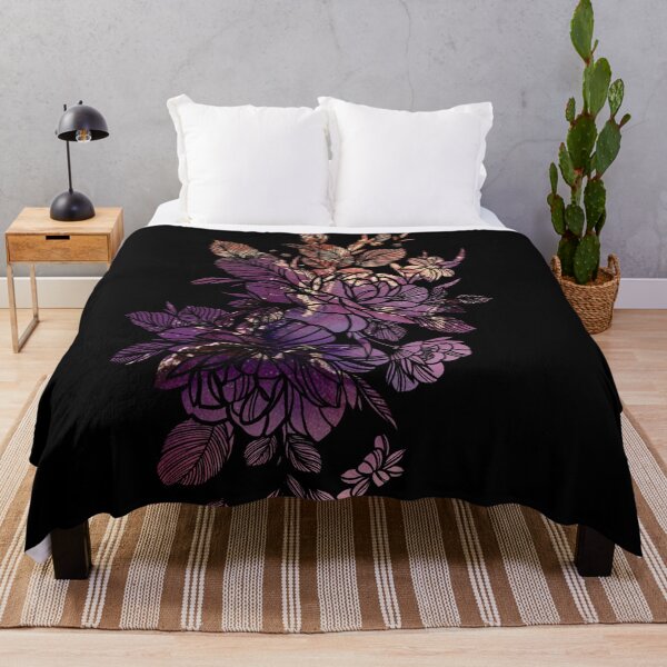 Artikelvorschau, Purple Red Blumendesign filigranes Boho Motiv entworfen und verkauft von Chutneys.